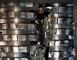DataSafe in Portland OR shredding a Hard drive